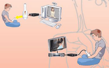 Illustration for article titled Teledildonics: Virtual Hole and Stick a Small Step, Not Giant Leap